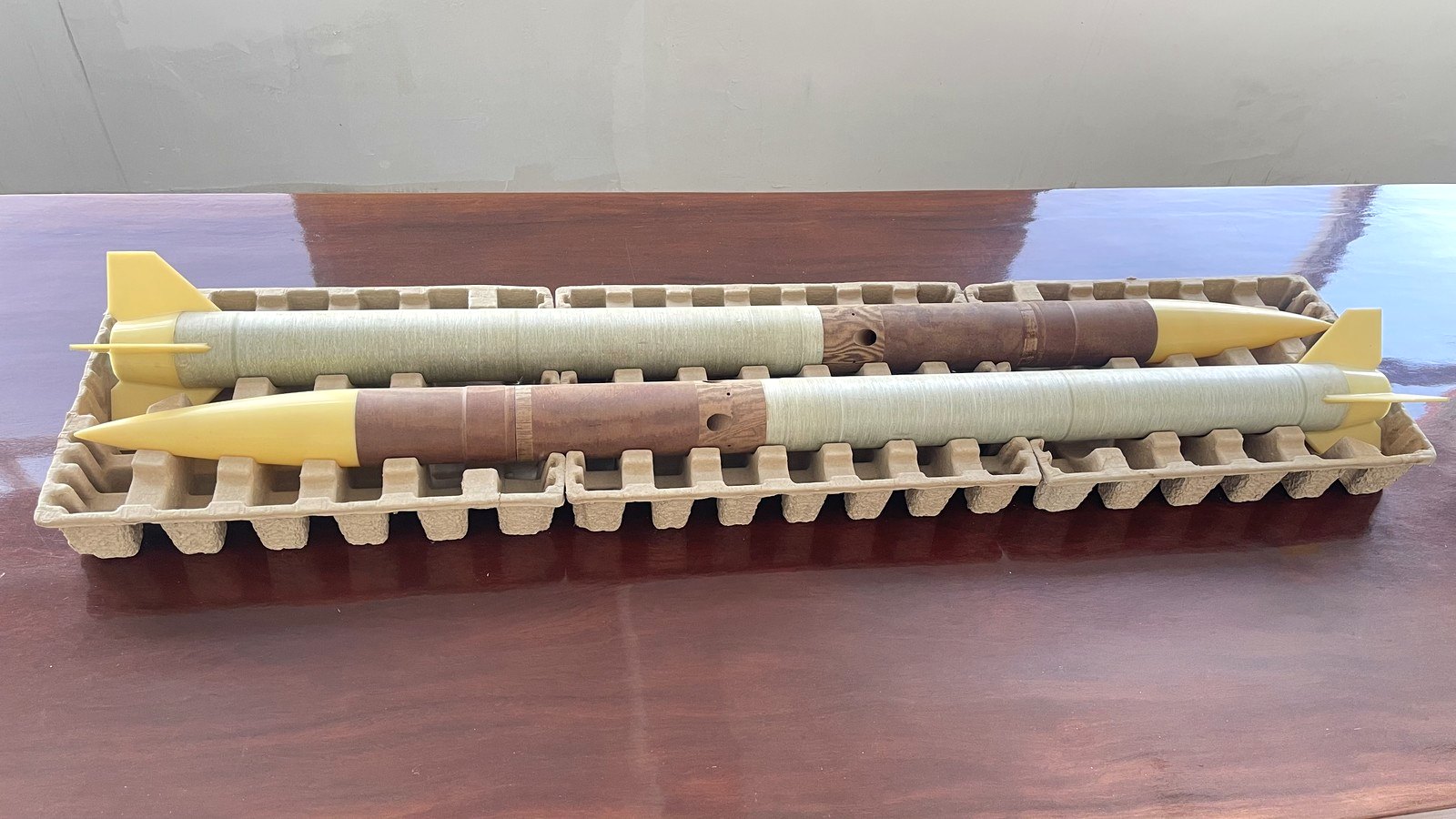 本色纸浆异形工业内衬托实拍